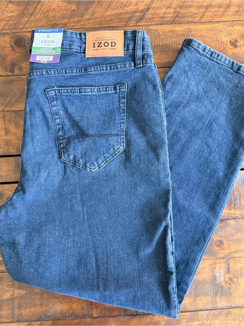 IZOD Comfort Stretch Straight Fit Jeans, Men’s Size 40x29, NWT